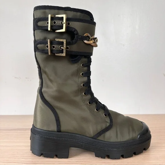 Madison Maison x Palladium Ranger Boot Women Sz 6 Vegan Army RARE 90's $495 - Picture 1 of 16